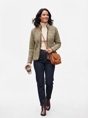 Vintage Salko New Wool Woven Button Cardigan